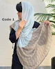 شال پلیسه طرح دار وارداتی