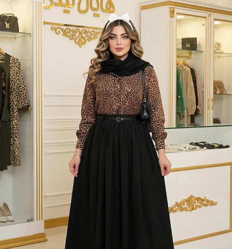 شومیز دامن پلنگی