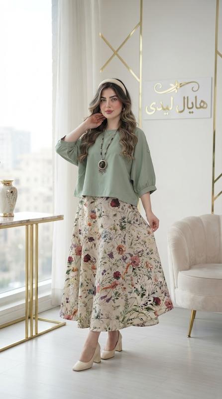 ست شومیز دامن  مانیا )ارسال۱۵ روزکاری