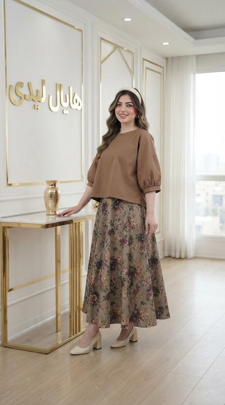 ست شومیز دامن  مانیا )ارسال۱۵ روزکاری