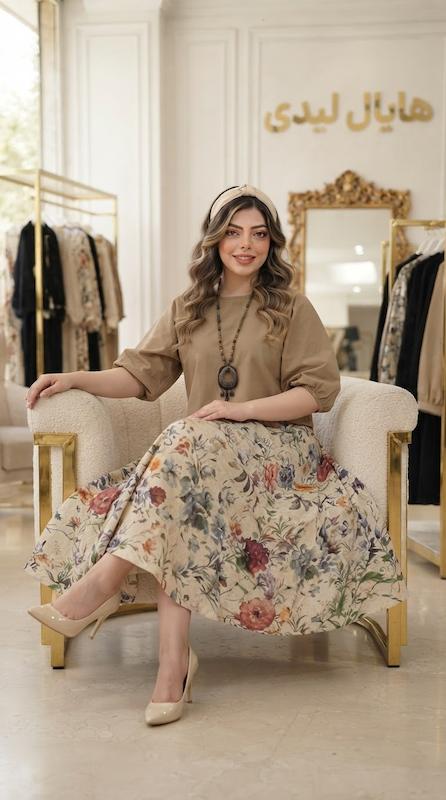 ست شومیز دامن  مانیا )ارسال۱۵ روزکاری