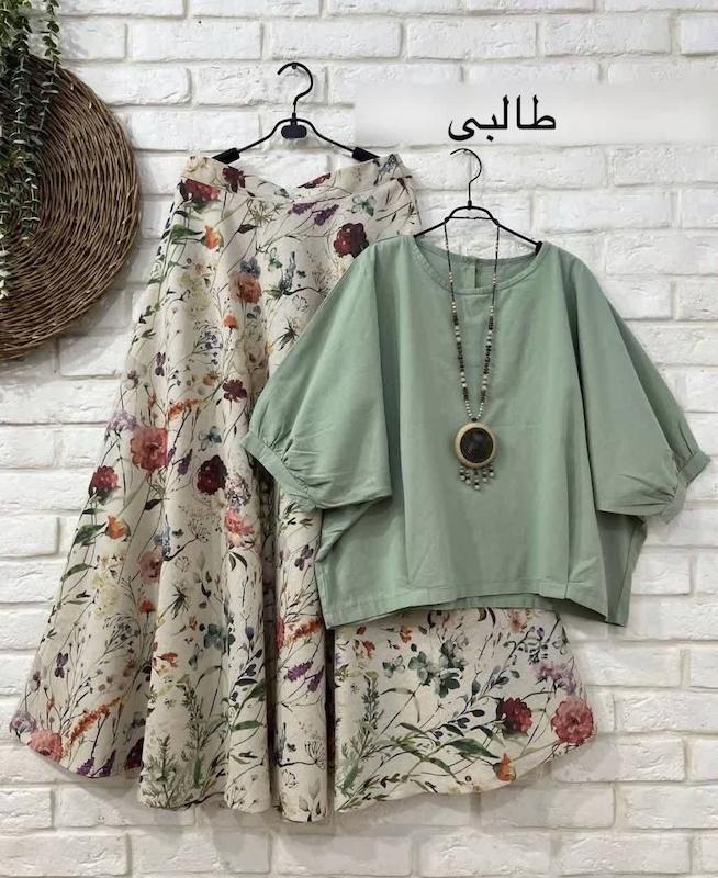 ست شومیز دامن  مانیا )ارسال۱۵ روزکاری