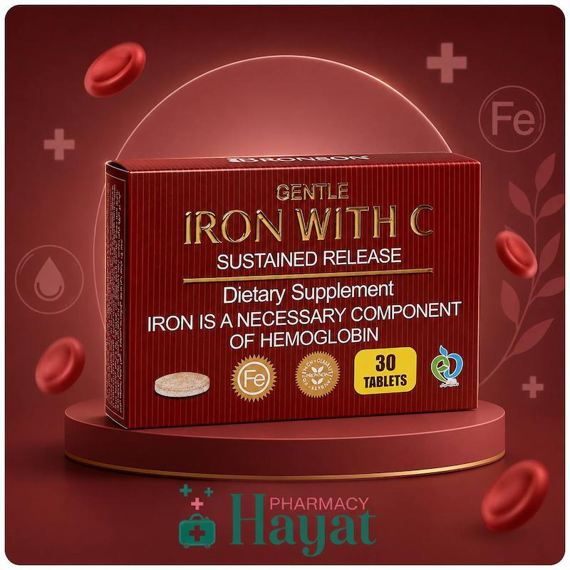 قرص آهن با ویتامین C برونسون ۳۰ عدد