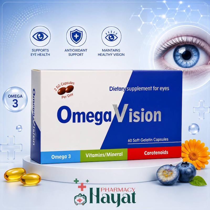 کپسول امگا ویژن دانا 60 عدد