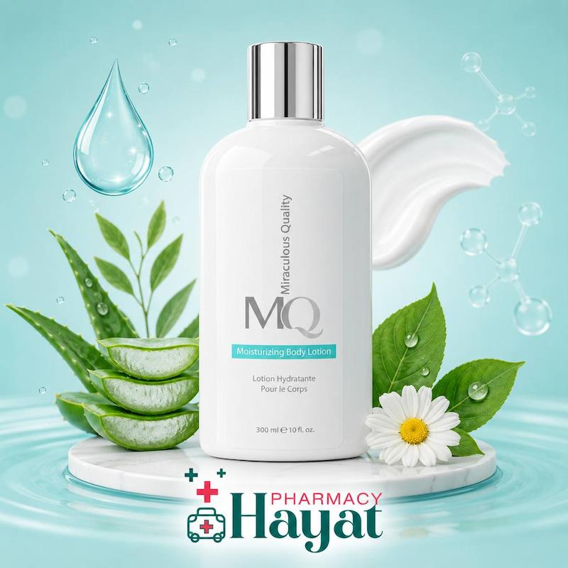 لوسیون مرطوب‌کننده بدن MQ (Miraculous Quality) – 300 میلی‌لیتر