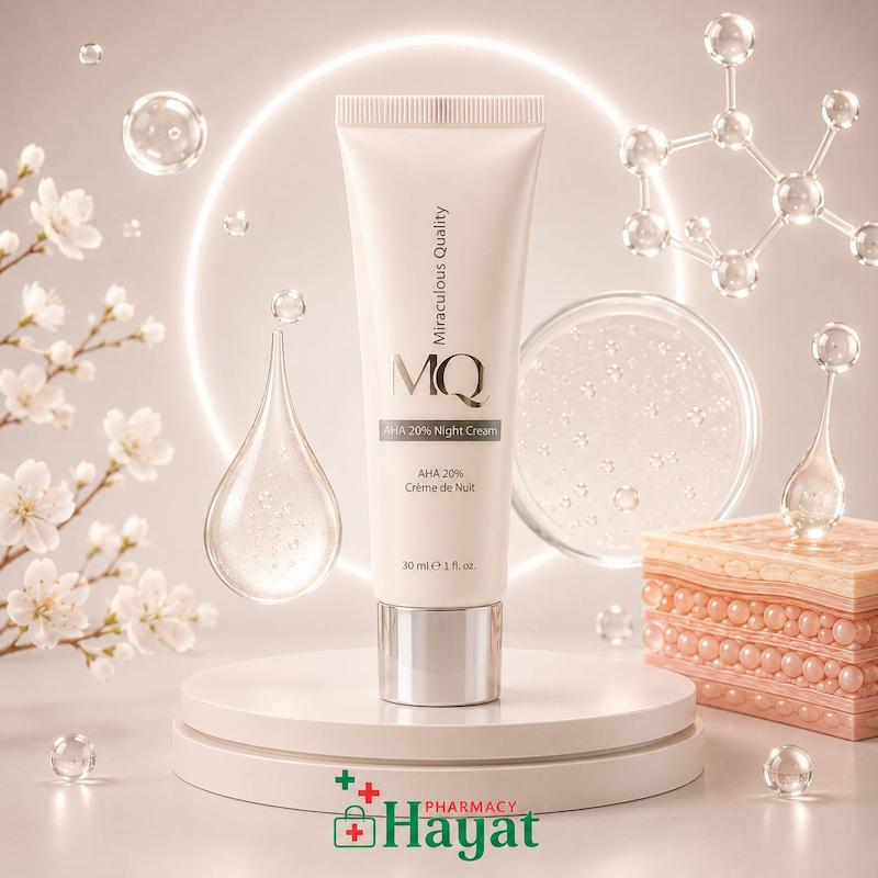 کرم شب لایه بردار AHA 20 درصد ام کیو 30 میلی لیتر