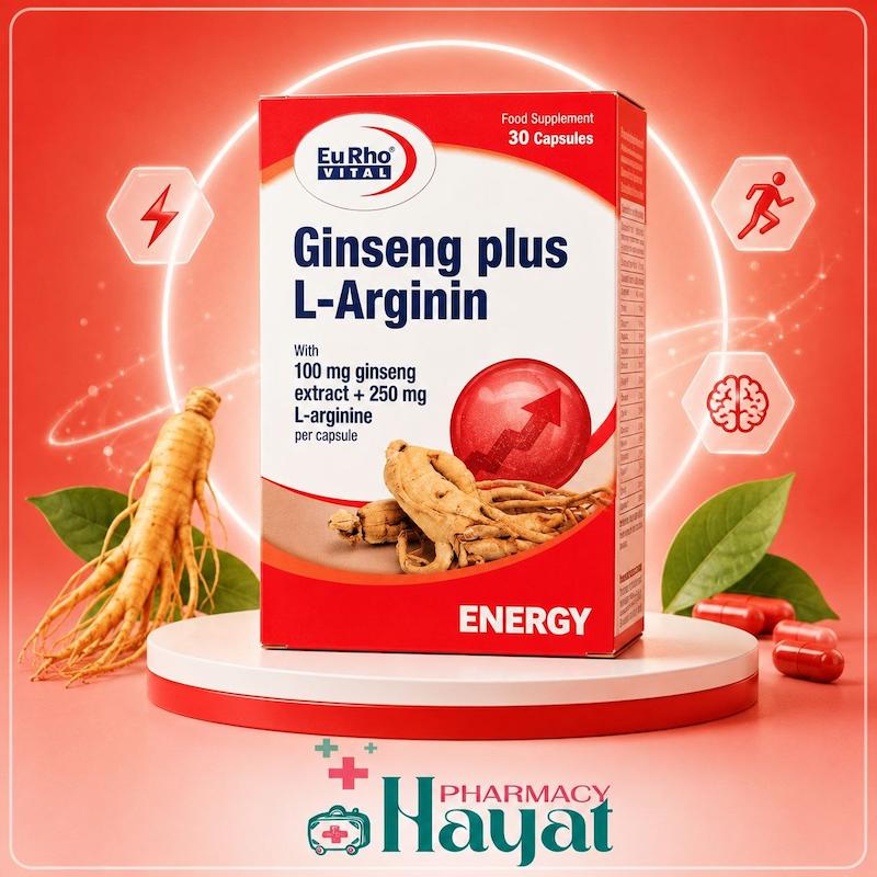 جینسینگ پلاس ال آرژینین یوروویتال ۳۰ عددی