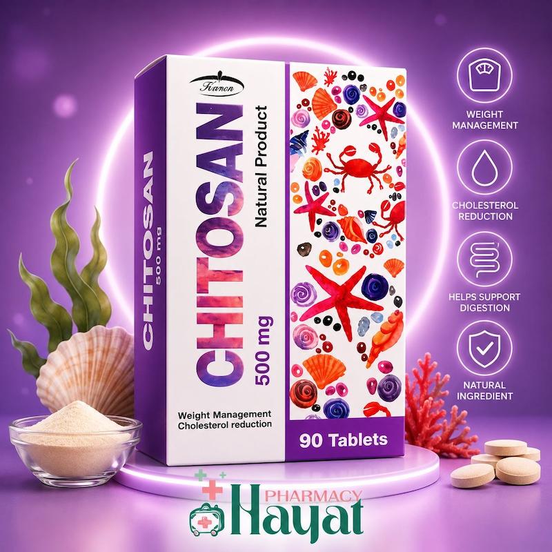 کیتوزان ۵۰۰ میلی گرم ۹۰ عددی