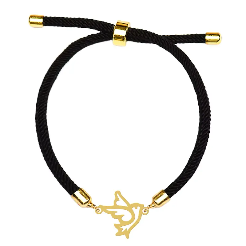 دستبند نقره و بدل هایکا طرح پرستو اوریگامی کد da.ha 13