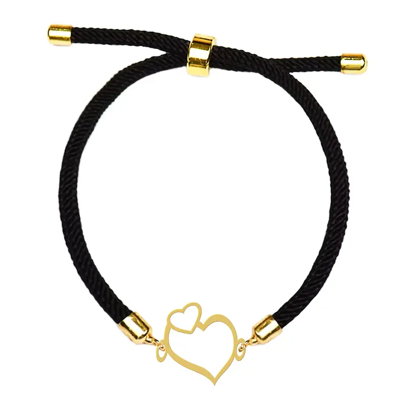 دستبند نقره و بدل هایکا طرح قلب کد da.ha 20