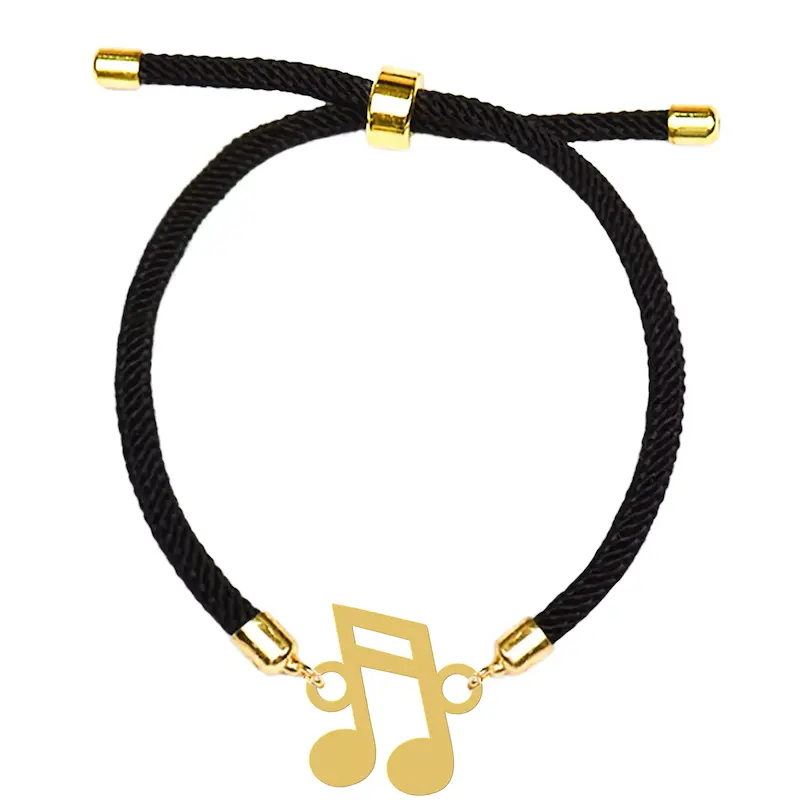 دستبند آسانسوری نقره و بدل هایکا طرح نت موسیقی کد da.ha 48