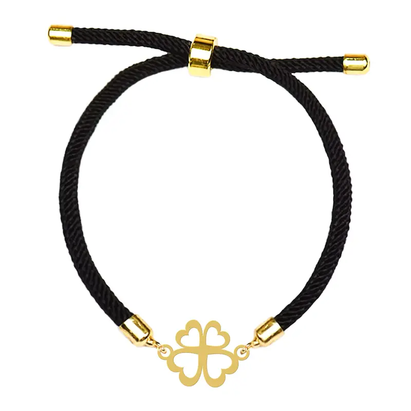 دستبند آسانسوری نقره و بدل هایکا طرح قلب گلی کد da.ha 70