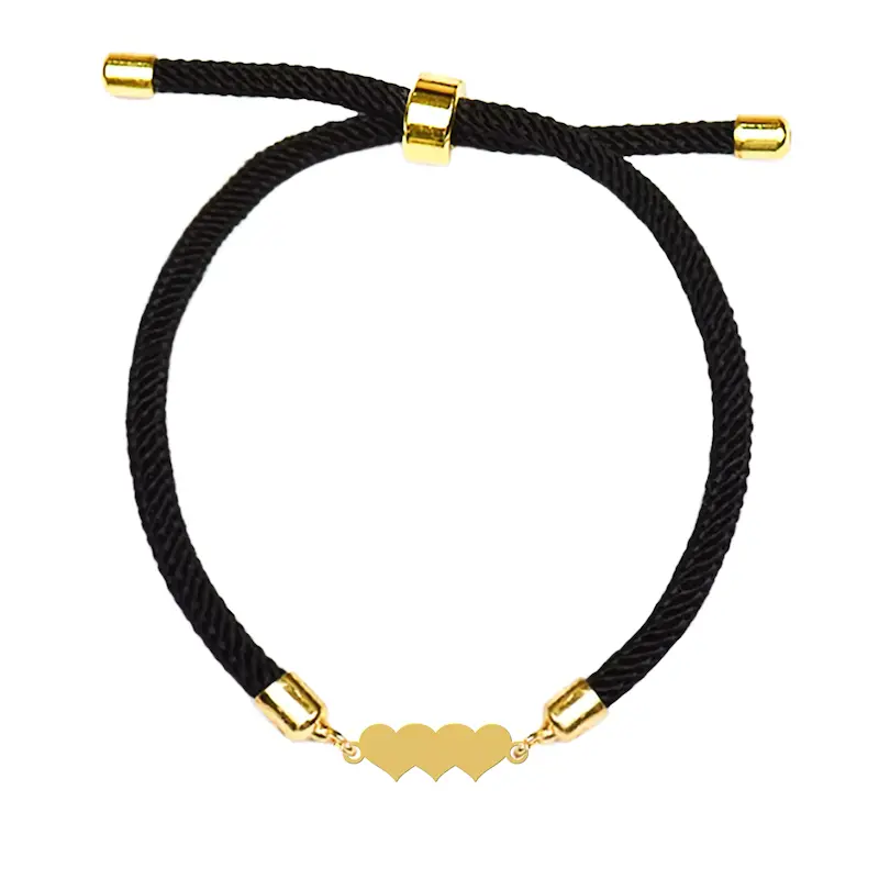 دستبند آسانسوری نقره و بدل هایکا طرح قلب کد da.ha 95