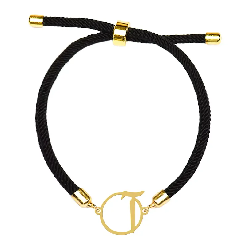 دستبند آسانسوری نقره و بدل هایکا طرح حرف آ کد da.ha 109