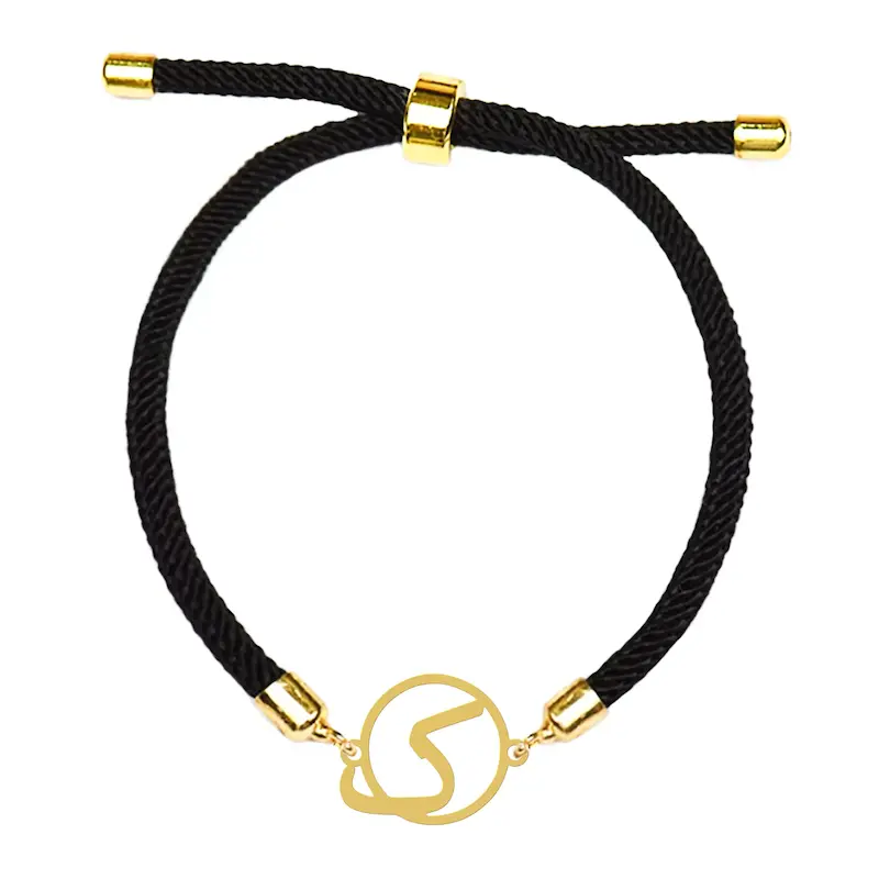 دستبند آسانسوری نقره و بدل هایکا طرح حرف ک کد da.ha 133