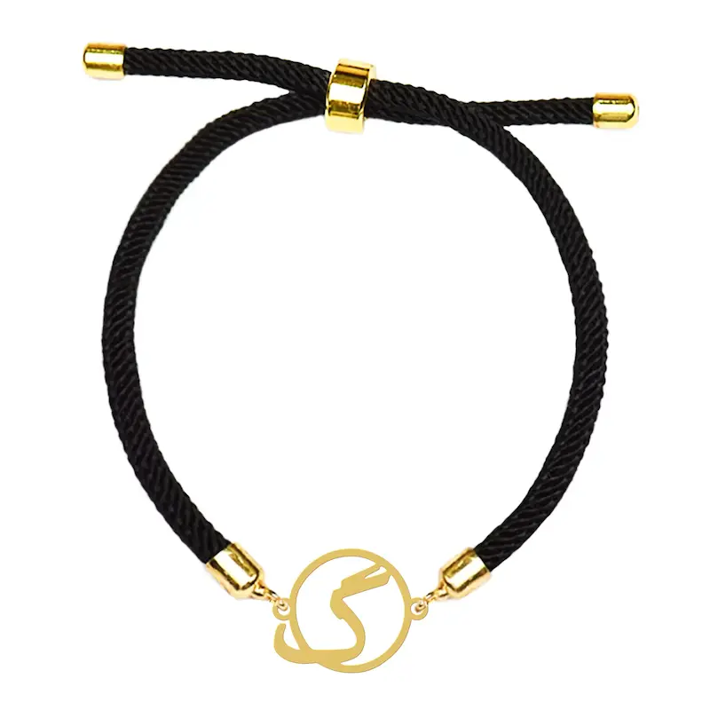 دستبند آسانسوری نقره و بدل هایکا طرح حرف گ کد da.ha 134