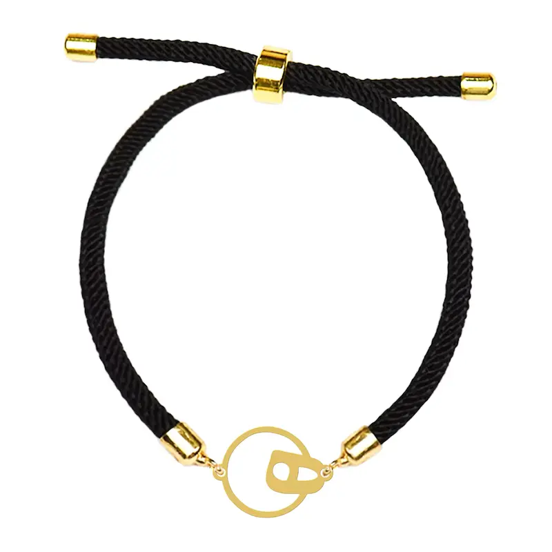 دستبند آسانسوری نقره و بدل هایکا طرح حرف ه کد da.ha 140