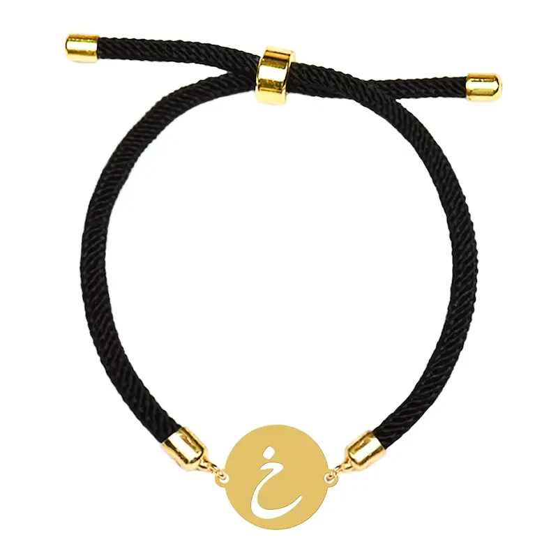 دستبند آسانسوری نقره و بدل هایکا طرح حرف خ کد da.ha 149