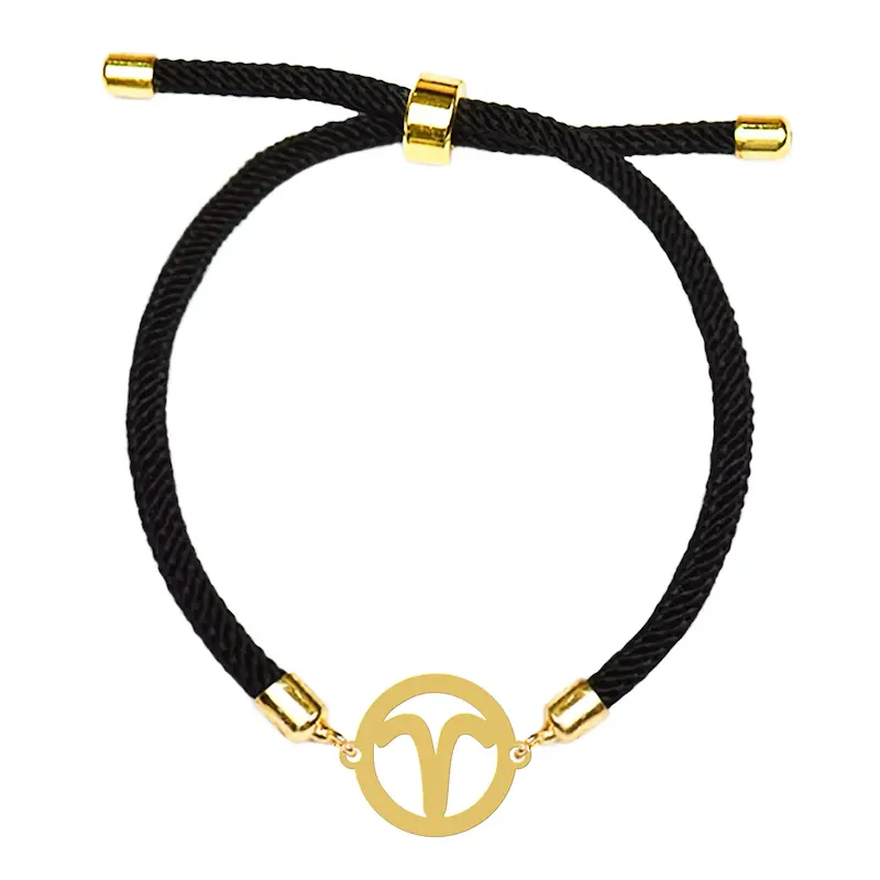 دستبند آسانسوری نقره و بدل هایکا طرح نماد ماه تولد فروردین کد da.ha 173