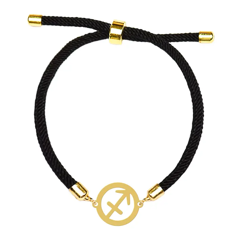 دستبند آسانسوری نقره و بدل هایکا طرح نماد ماه تولد آذر کد da.ha 181