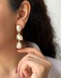 گوشواره آویز سه صدف