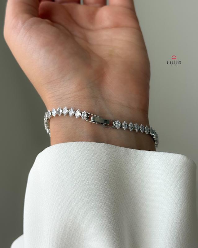 دستبند دخترانه مدل نگین