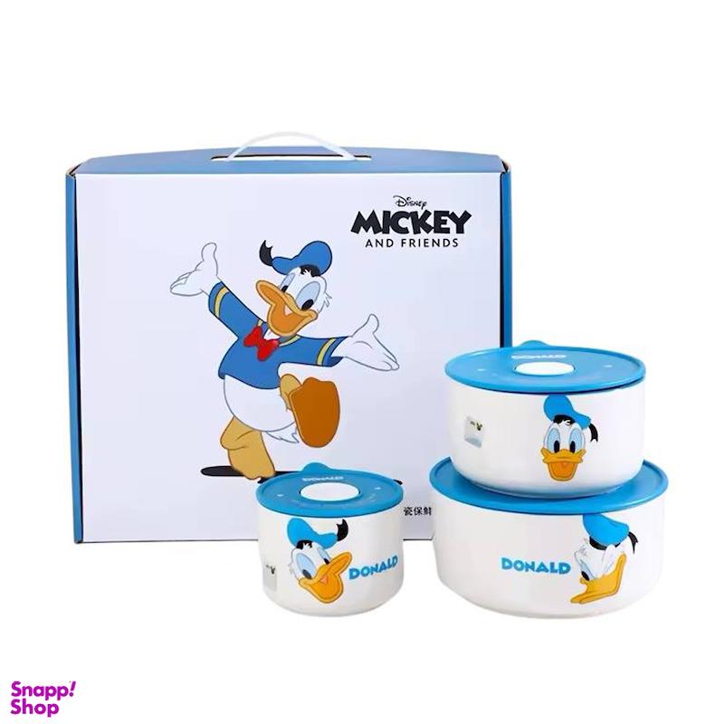 ست ظرف نگهدارنده سرامیکی مدل دونالد مجموعه 3 عددی