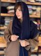 شال زنانه پلیسه دور گیپور