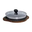 تابه گریل چدن گرد بزرگ با چوب یونیک مدل 6001