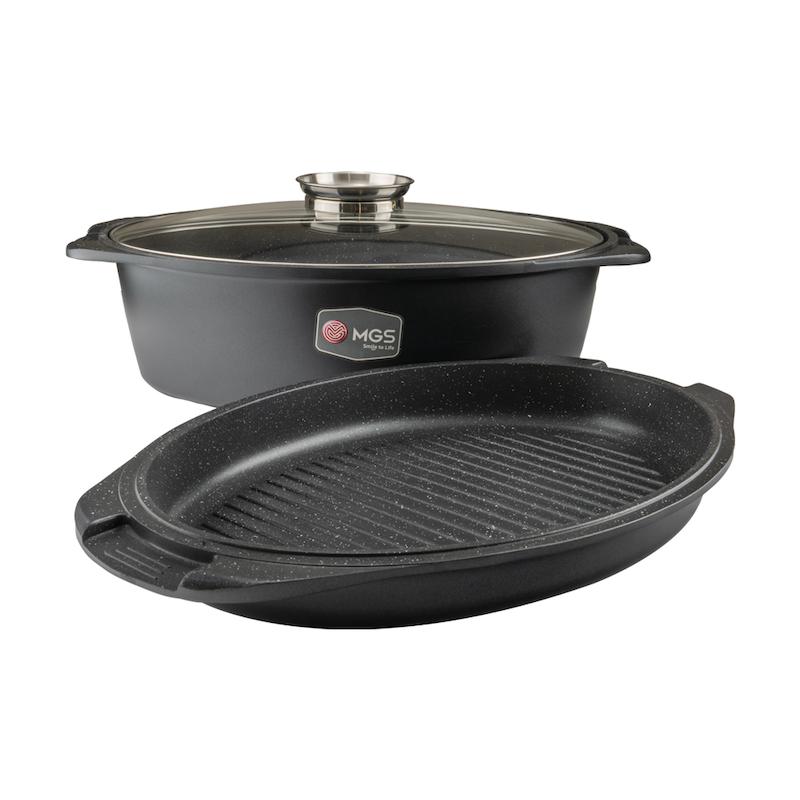 تابه مرغ و ماهی (3 تیکه) سایز 38 ام جی اس