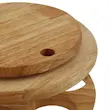 ست جا ادویه 6 پارچه یونیک طرح چوبی مدل 6119