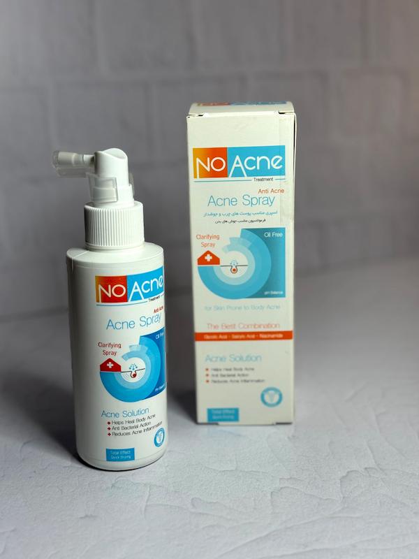 اسپری ۱۵۰ میل ضد جوش بدن No Acne🫧🤍🧴