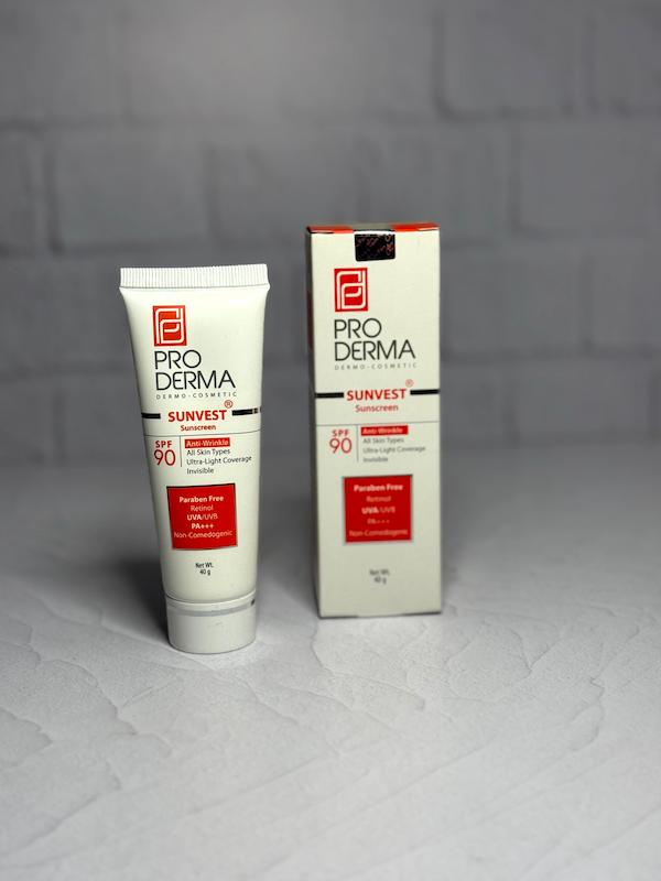 ضد آفتاب و ضد چروک رنگی SPF 90 پرودرما 🌞🌾Sunscreen Anti Wrinkle Cream SPF90 PRODERMA