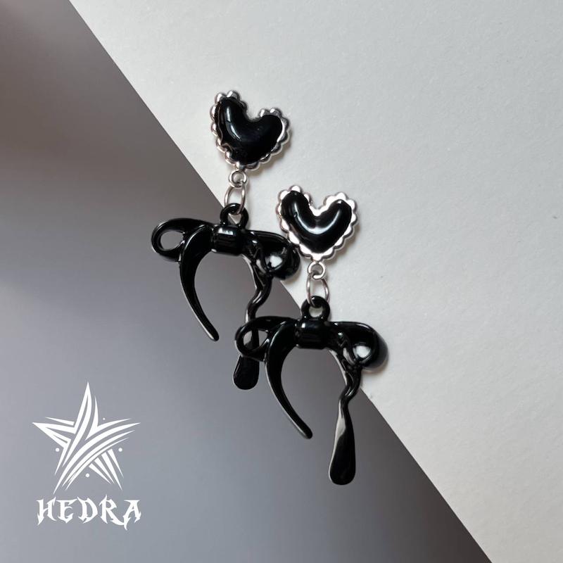 گوشواره پاپیونی مشکی