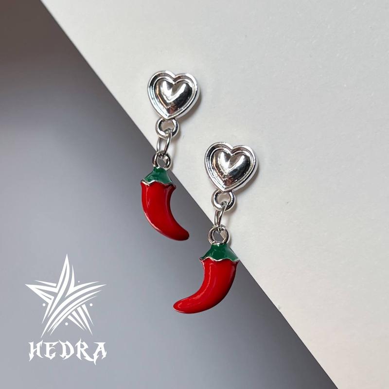 گوشواره فلفل قرمز