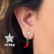 گوشواره فلفل قرمز
