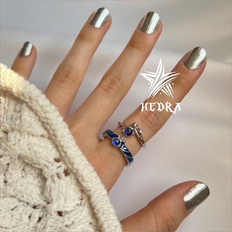 انگشتر ست آبی💙