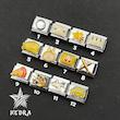 چارم‌های زرد و سفید🤍⭐️