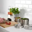 ظرف غذا استیل استوانه ایکیا مدل FORSKAFFA