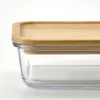 ظرف نگهدارنده درب بامبو ایکیا مدل  IKEA +365 1L 