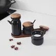 بانکه سه تایی مشکی ایکیا HULDHET