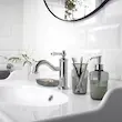 ست جا مایع و مسواک شیشه ای ایکیا مدل BROFJARDEN