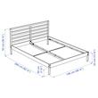 تخت سفید ایکیا با کفی مدل  TARVA 140x200