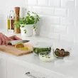 ظرف نگهدارنده ایکیا مدل BESTÄMMA مجموعه 3 عددی