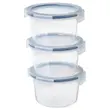 پک 3 عددی ظرف غذا ایکیا مدل IKEA 365+