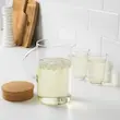 پارچ شیشه ای آب مدل +IKEA360 درب بامبو 