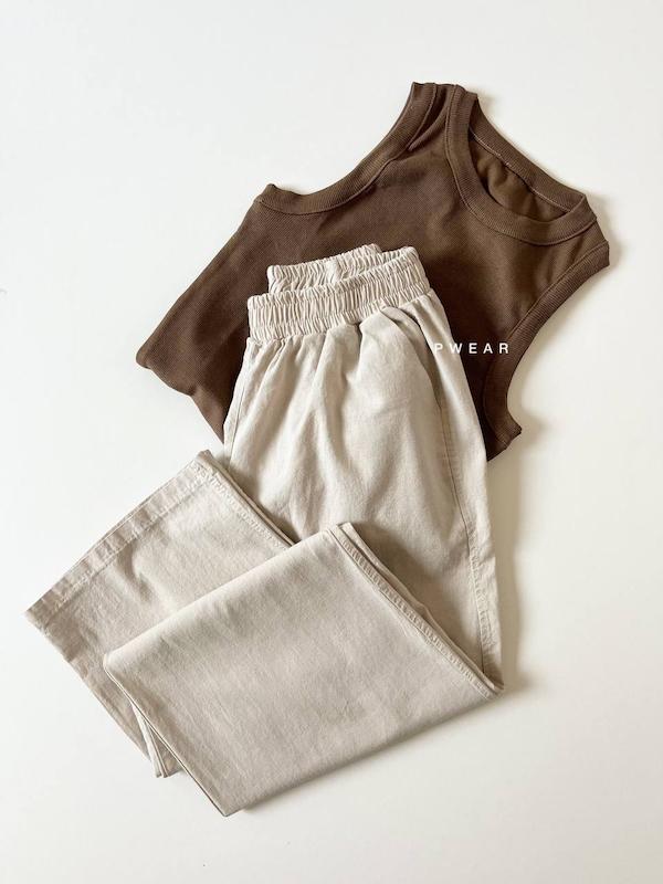 شلواربگ لینن کمرکش