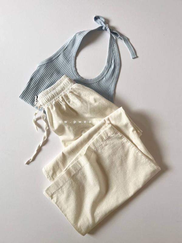 شلوار فول بگ لینن