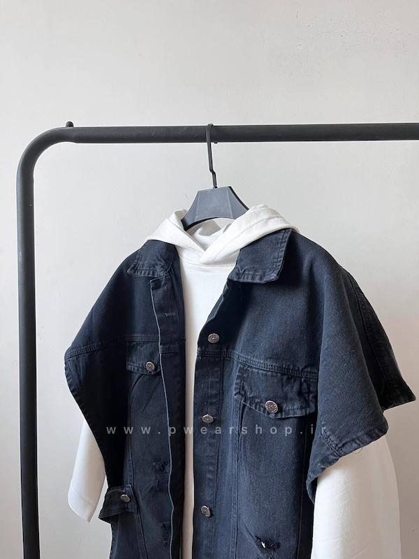 وست بغل باز زغالی تیره