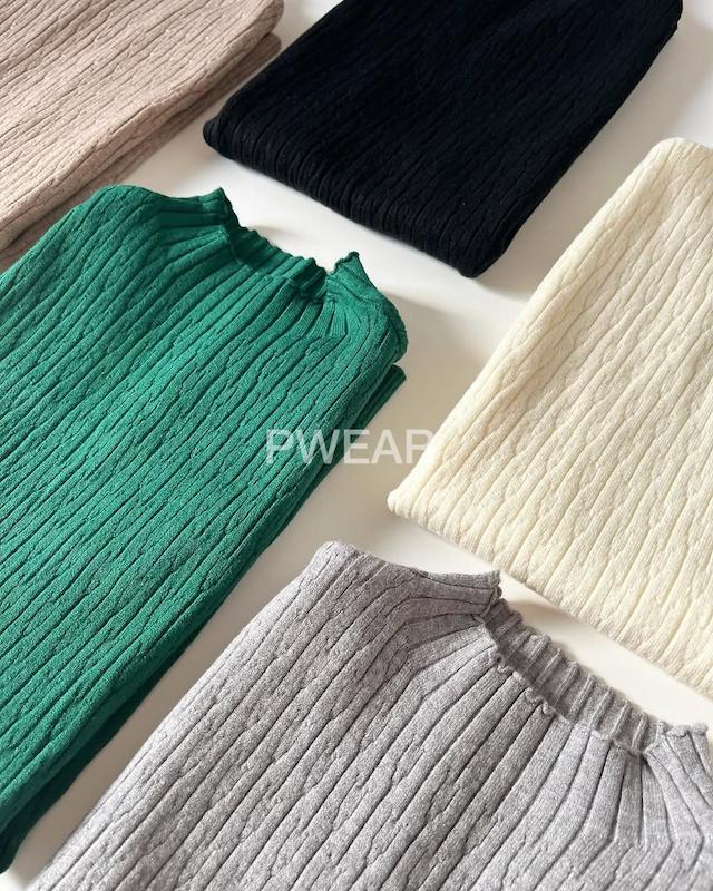 تاپ بافت یقه ایستاده
